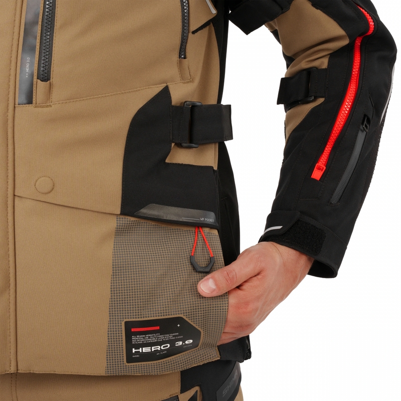 Giacca da moto Shima Hero 3.0 marrone