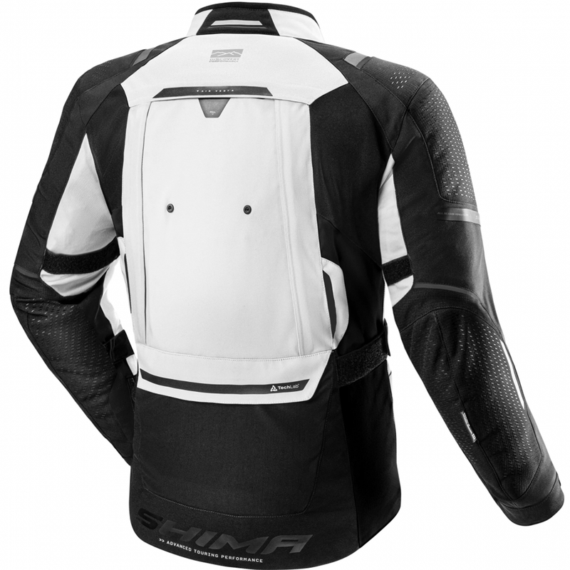 Giacca da moto Shima Hero 3.0 grigio-giallo fluo