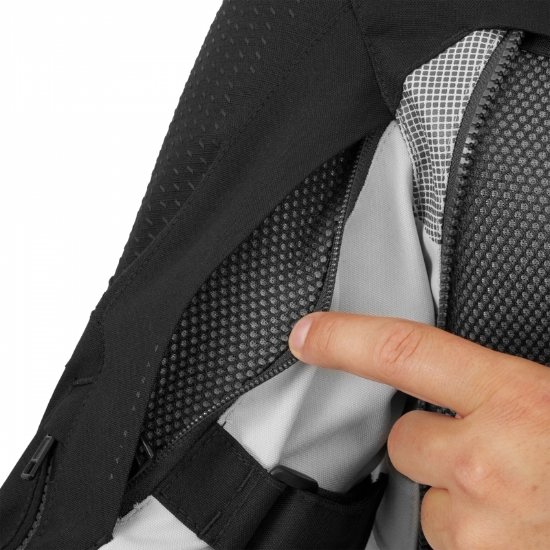 Giacca da moto Shima Hero 3.0 grigio-giallo fluo