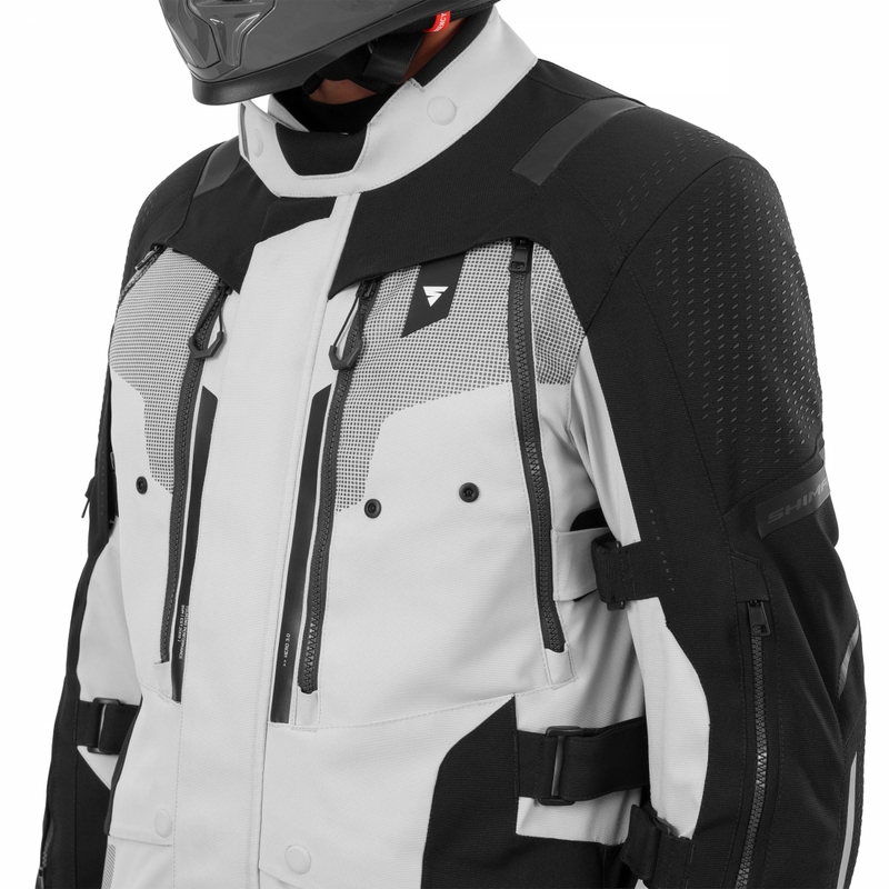 Giacca da moto Shima Hero 3.0 grigio-giallo fluo