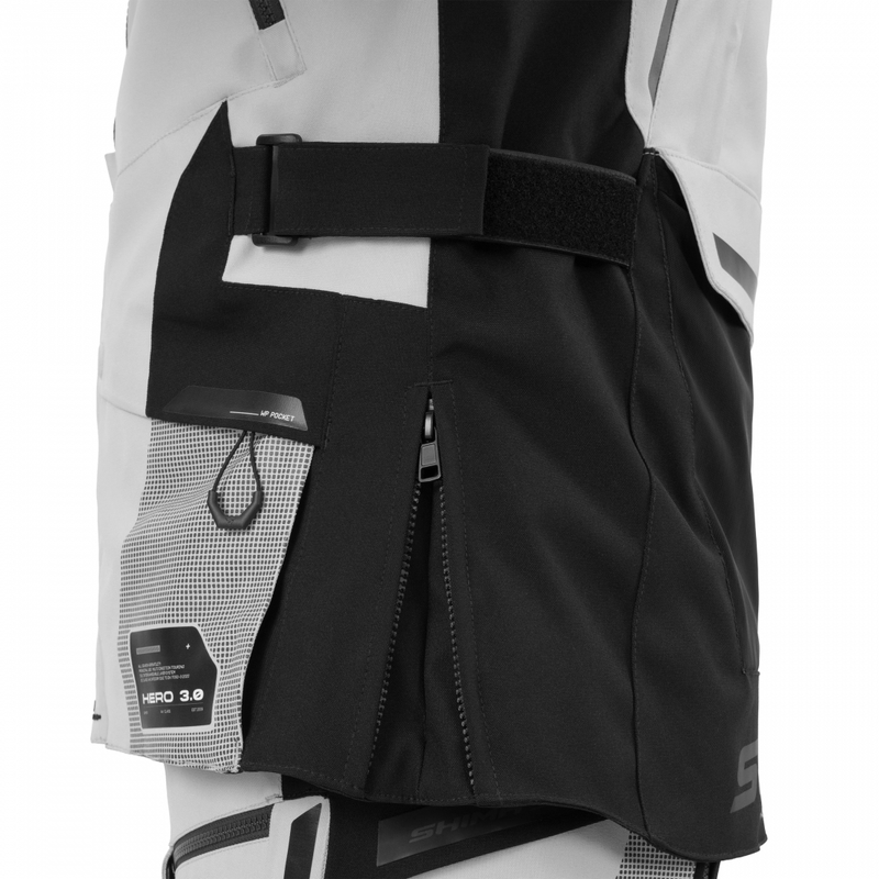 Giacca da moto Shima Hero 3.0 grigio-giallo fluo