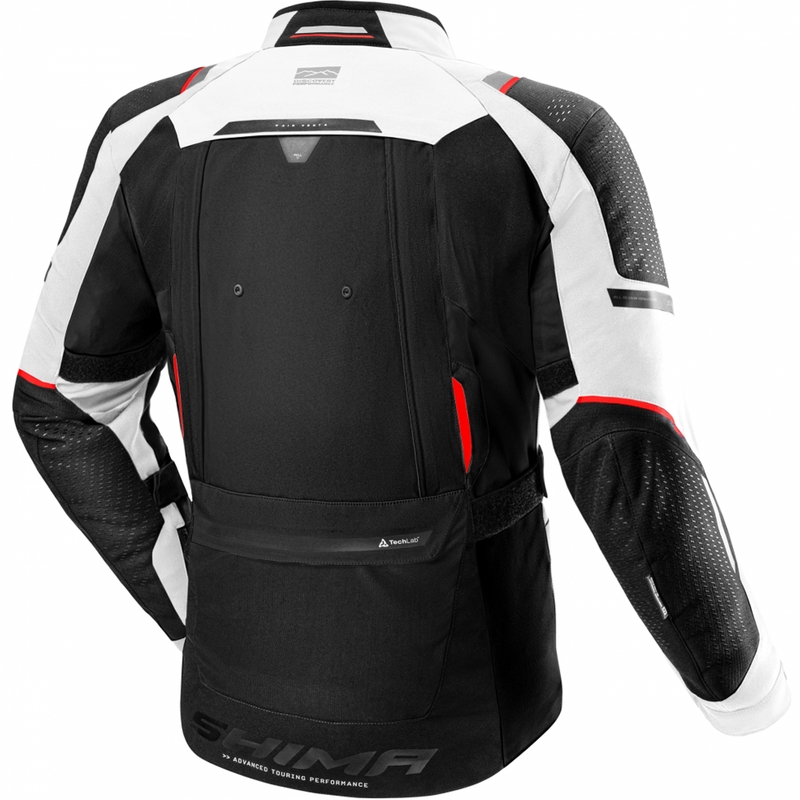 Giacca da moto Shima Hero 3.0 grigio-rossa