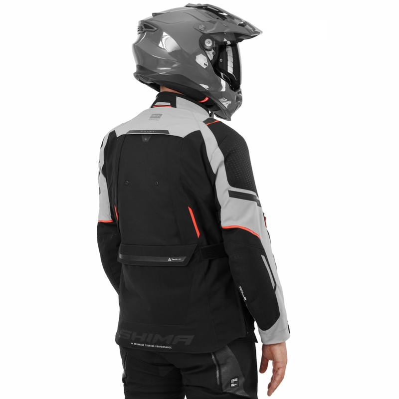 Giacca da moto Shima Hero 3.0 grigio-rossa