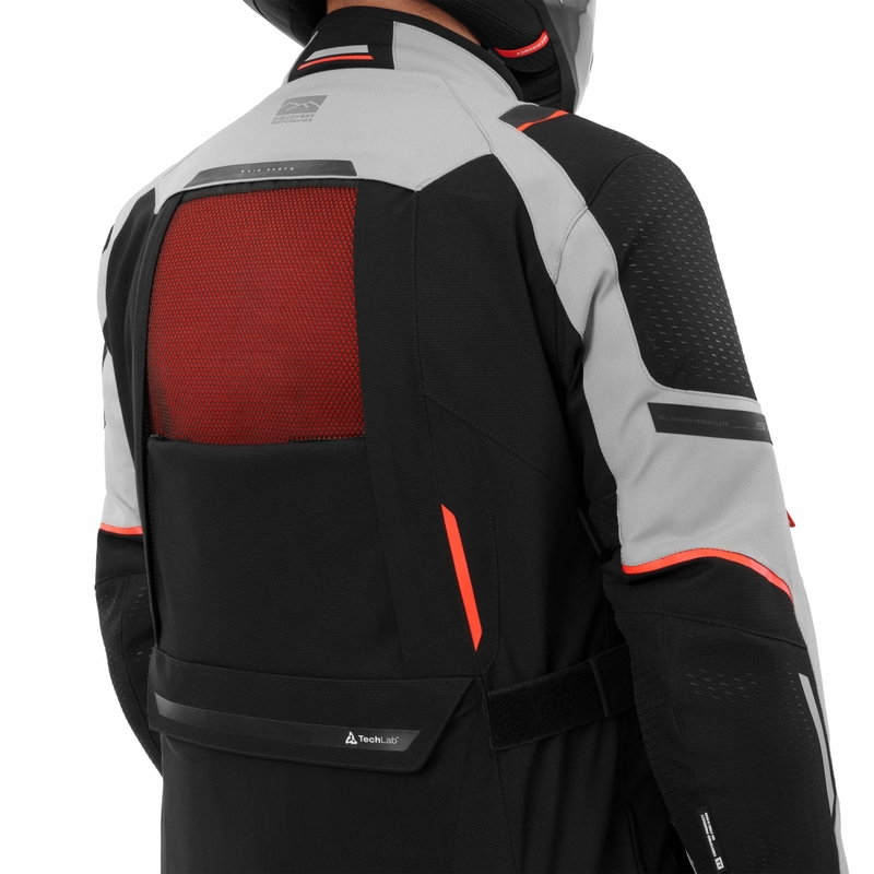 Giacca da moto Shima Hero 3.0 grigio-rossa