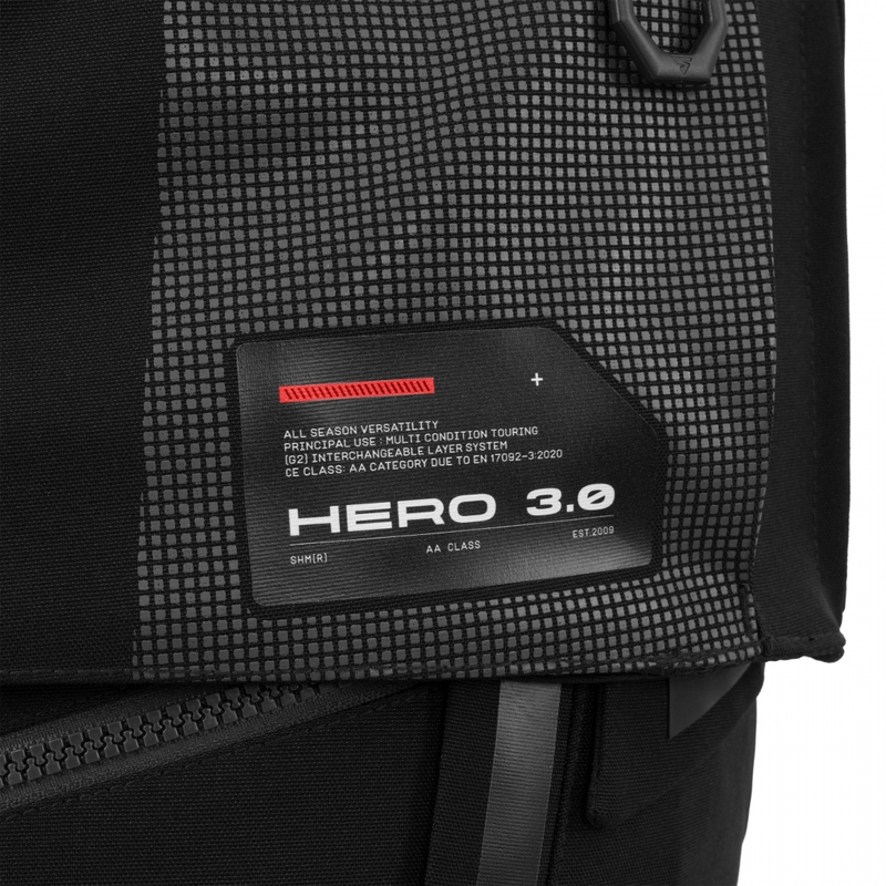 Giacca da moto Shima Hero 3.0 grigio-rossa
