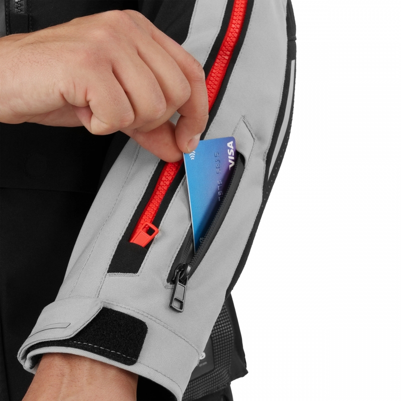 Giacca da moto Shima Hero 3.0 grigio-rossa