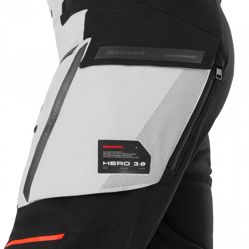 Pantaloni da moto Shima Hero 3.0 grigio-blu