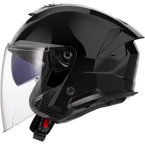 Casco da moto aperto LS2 OF618 Verso II Nero lucido