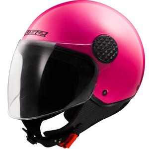 Casco da moto aperto LS2 OF558 Sphere Lux II Rosa fluo tinta unita