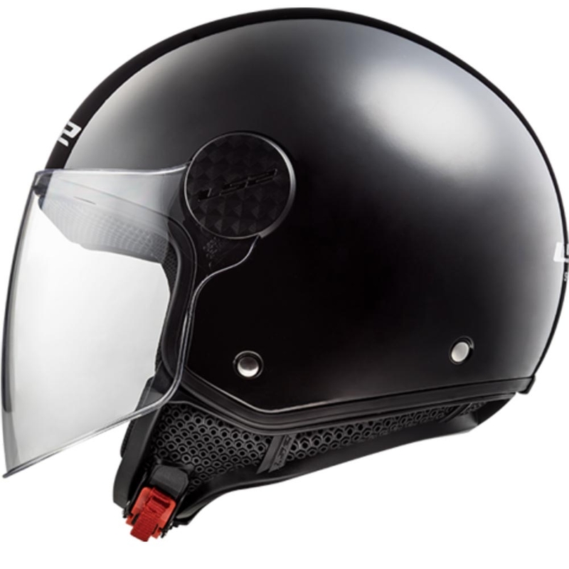 Casco da moto aperto LS2 OF558 Sphere II, nero opaco.