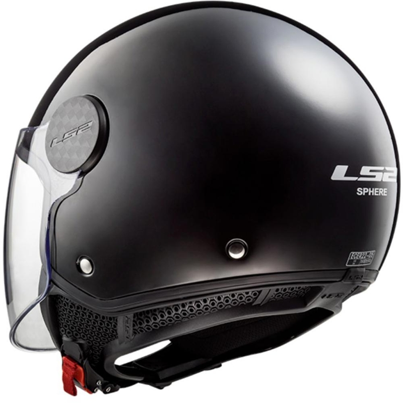 Casco da moto aperto LS2 OF558 Sphere II, nero opaco.