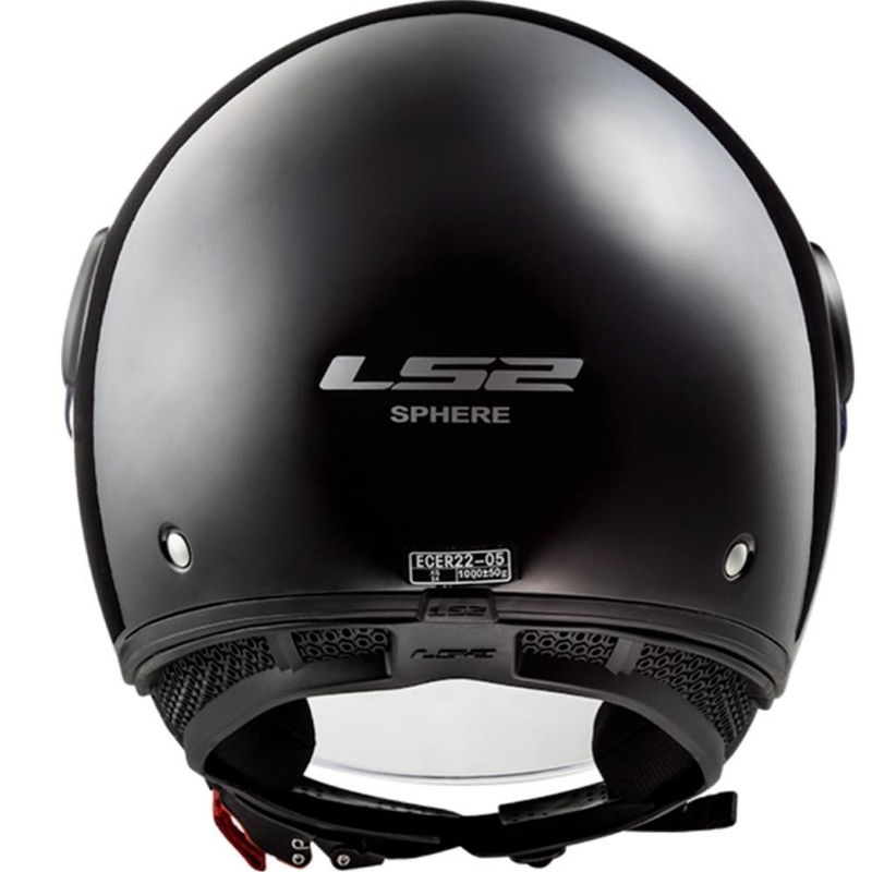 Casco da moto aperto LS2 OF558 Sphere II, nero opaco.