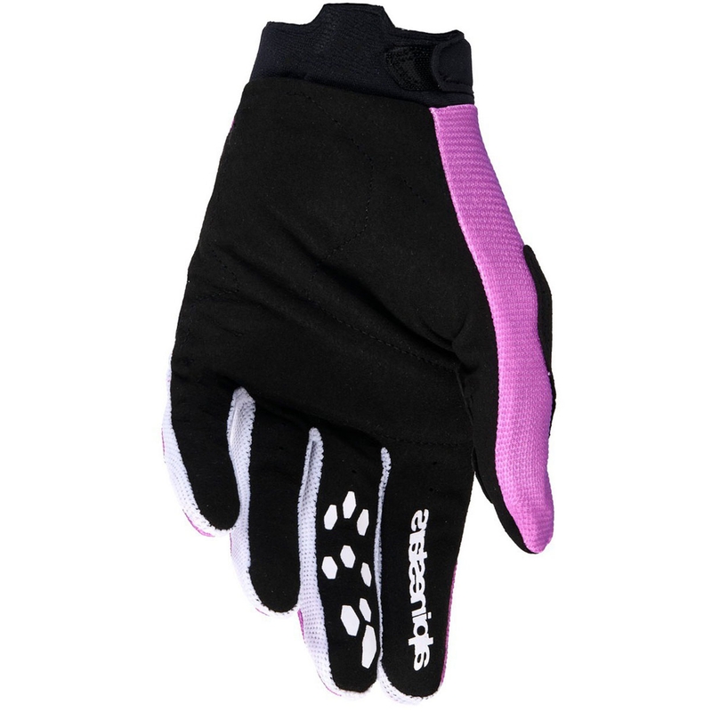 Guanti da motocross da donna Alpinestars Stella Full Bore V2 Viola-Bianco-Nero