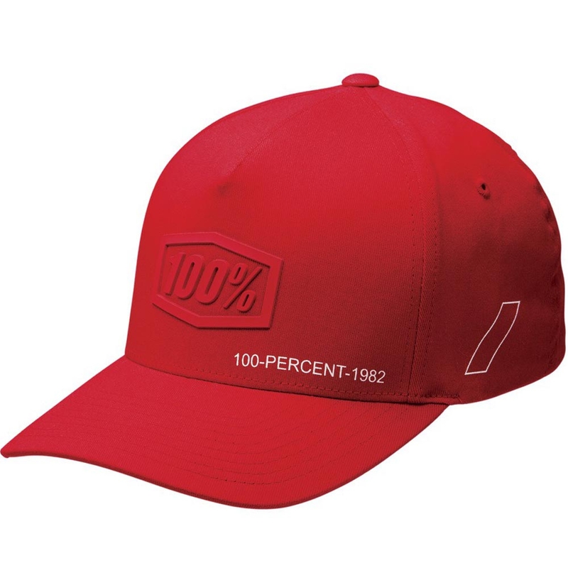 Cappellino 100% Shadow Snapback rosso