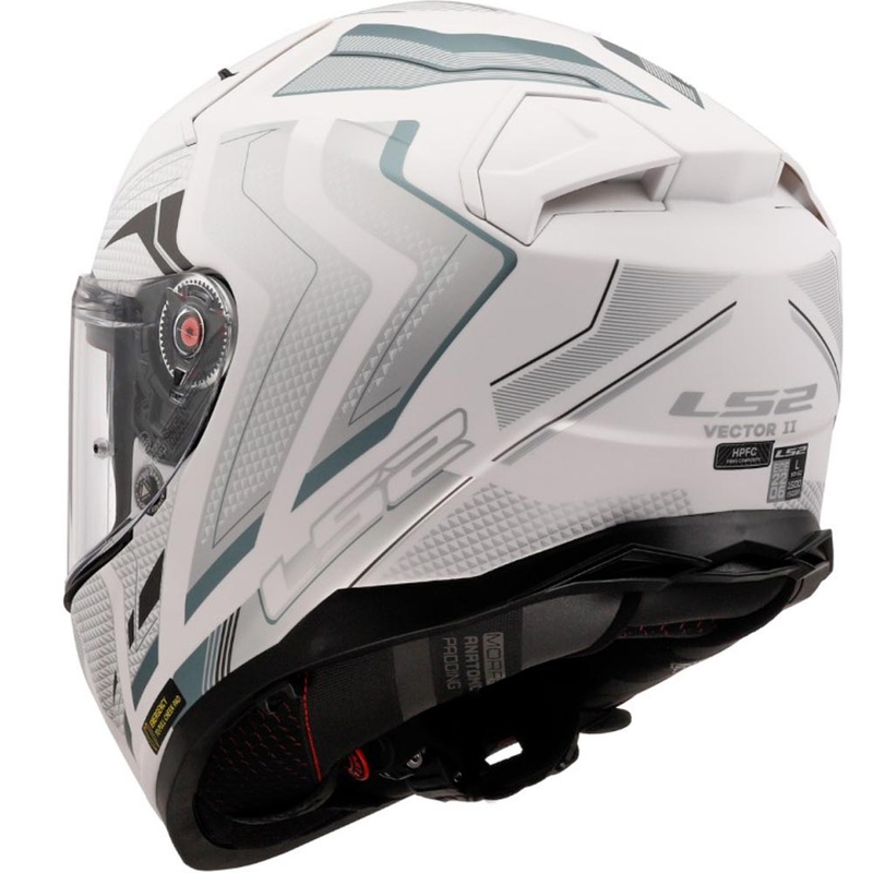 Casco integrale da moto LS2 FF811 Vector II Alizer bianco opaco
