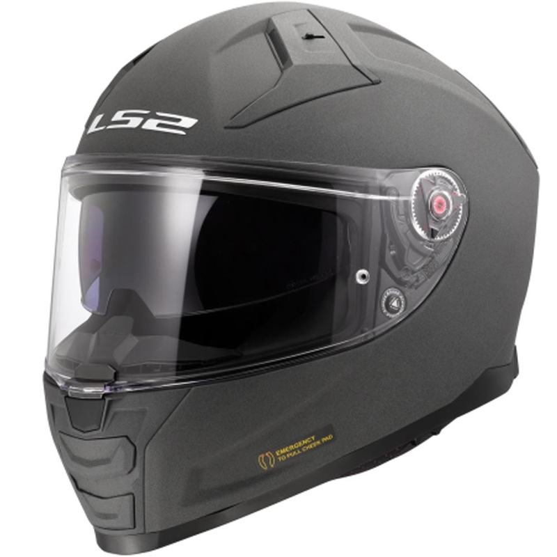 Casco integrale da moto LS2 FF811 Vector II grigio cemento.