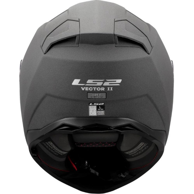 Casco integrale da moto LS2 FF811 Vector II grigio cemento.
