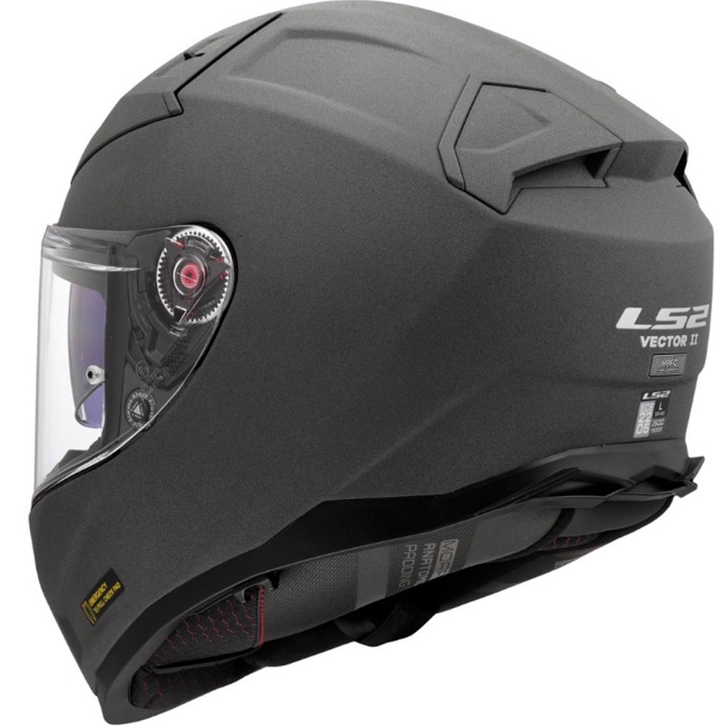 Casco integrale da moto LS2 FF811 Vector II grigio cemento.