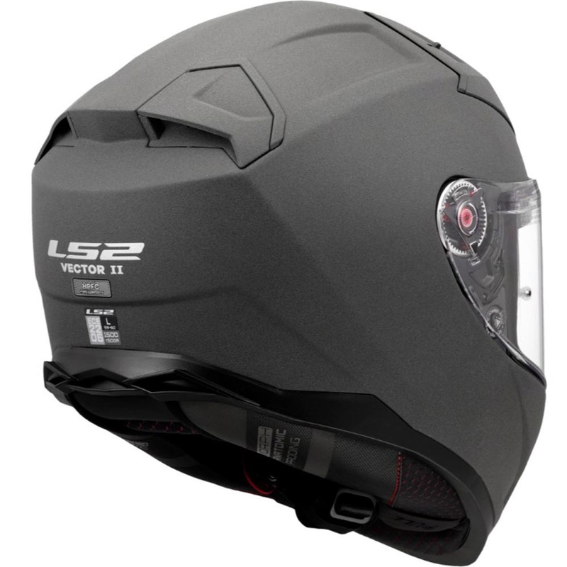 Casco integrale da moto LS2 FF811 Vector II grigio cemento.