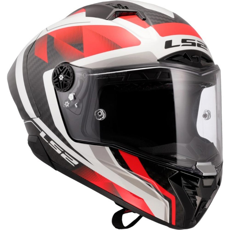 Casco integrale da moto LS2 FF805 Thunder C GP Aero Raute bianco-rosso