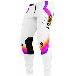 Pantaloni da motocross per bambini Shot Contact Stream, colore bianco
