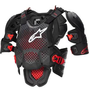 Protettore per il corpo Alpinestars A-10 2 nero-antracite-rosso