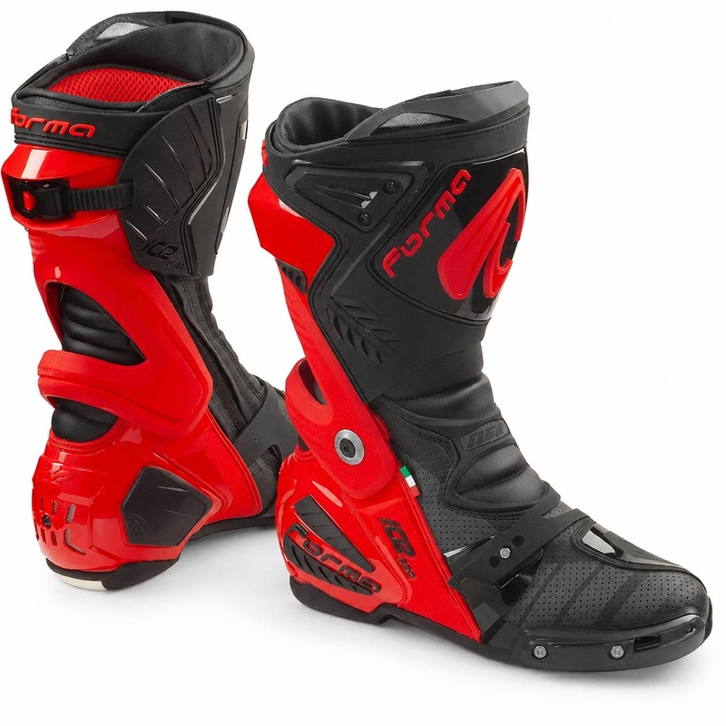 Stivali da moto Forma Ice Pro Flow rosso-nero