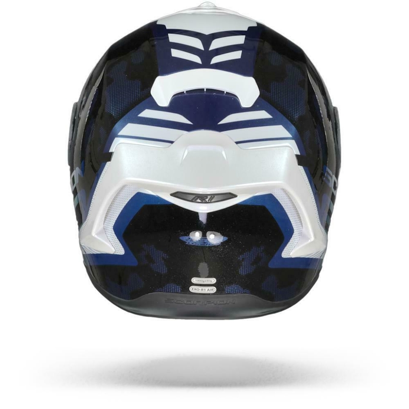Integrální přilba Scorpion EXO-R1 Air Ogi černo-bílo-modrá