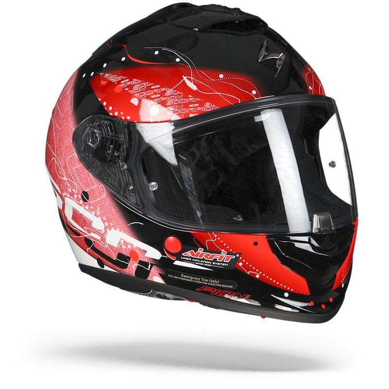 Integrální přilba Scorpion EXO-1400 Air Classy černo-červená