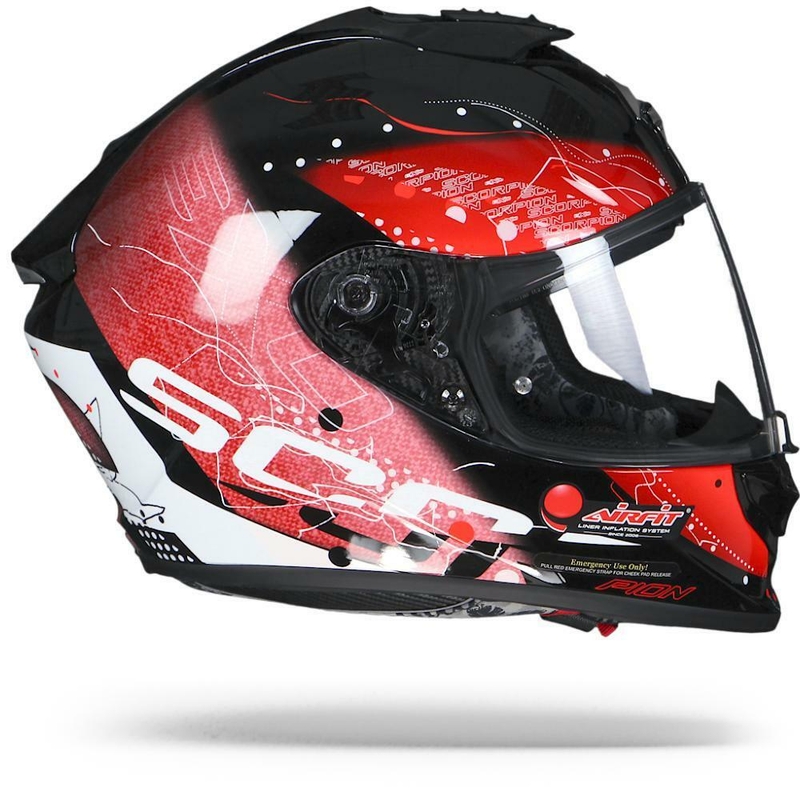 Integrální přilba Scorpion EXO-1400 Air Classy černo-červená