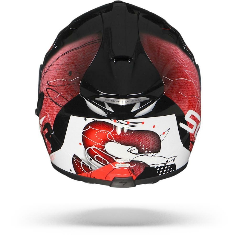 Integrální přilba Scorpion EXO-1400 Air Classy černo-červená