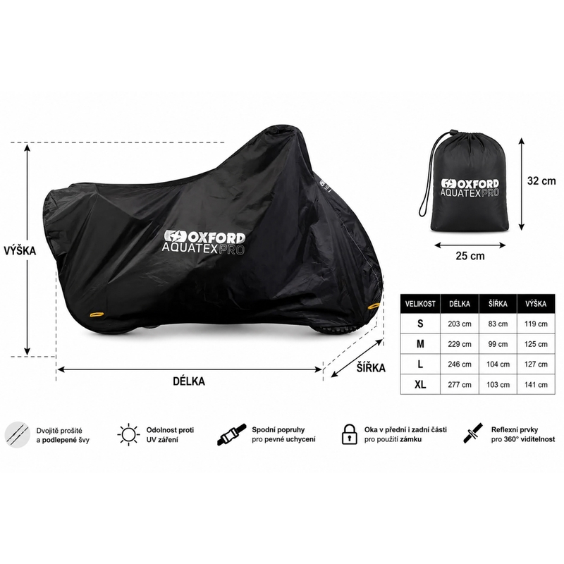 Telo coprimoto Oxford Aquatex PRO nero