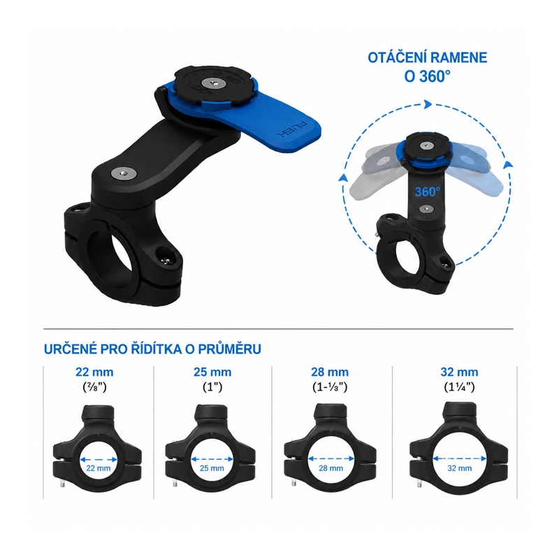 Supporto per manubrio moto Quad Lock® (V2)