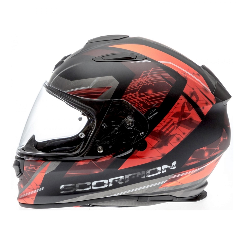 Integrální přilba Scorpion EXO-510 Air Clarus černo-červená