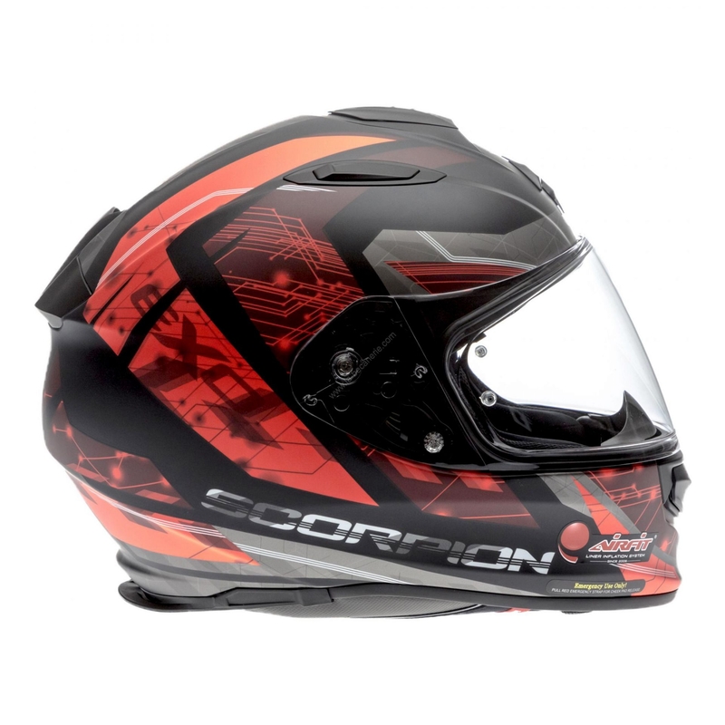Integrální přilba Scorpion EXO-510 Air Clarus černo-červená