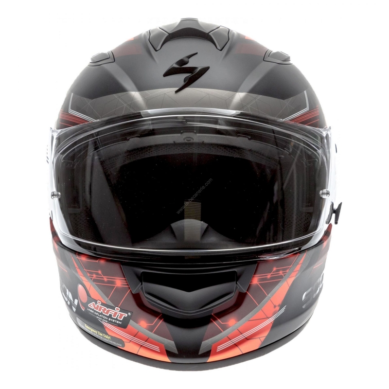 Integrální přilba Scorpion EXO-510 Air Clarus černo-červená