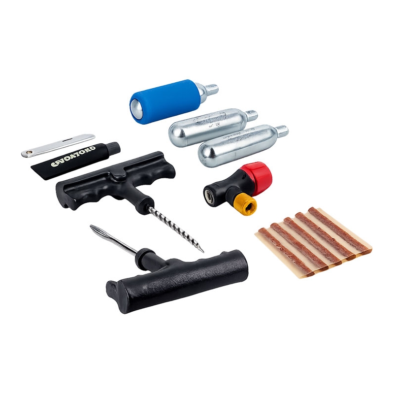 Kit di riparazione da 12 pezzi per pneumatici tubeless da moto Oxford