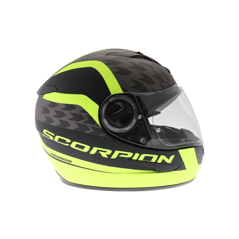 Integrální přilba Scorpion EXO-490 Genesi černá matná-fluo žlutá výprodej