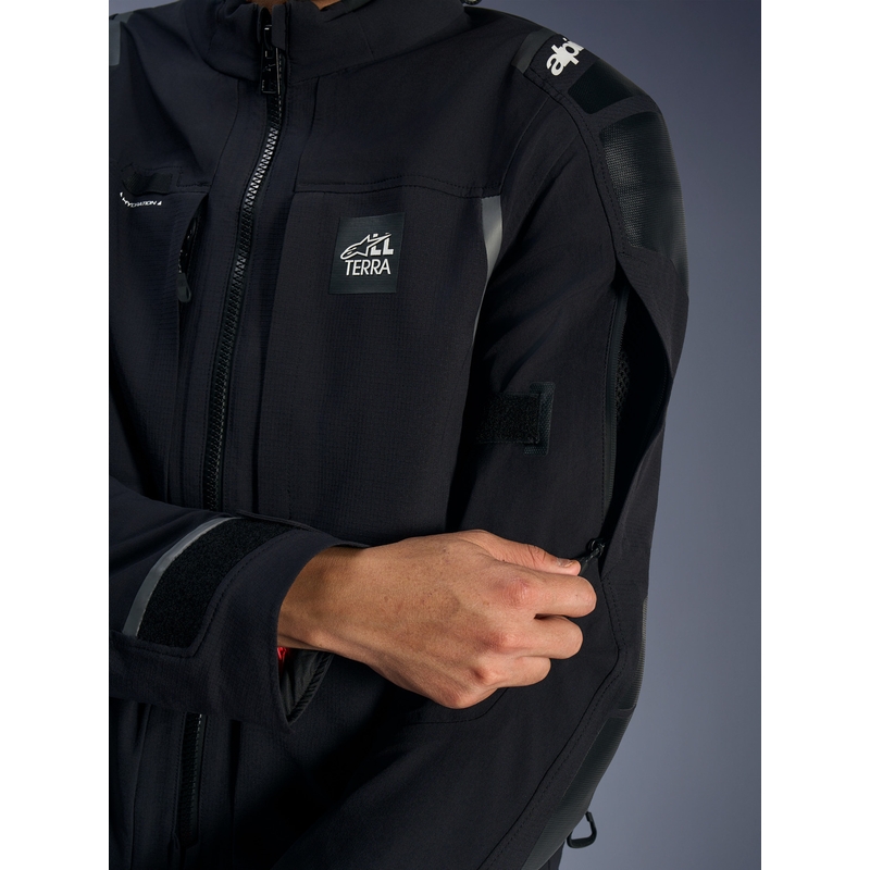 Giacca da moto Alpinestars Andes PRO Drystar XF nera-grigio scuro