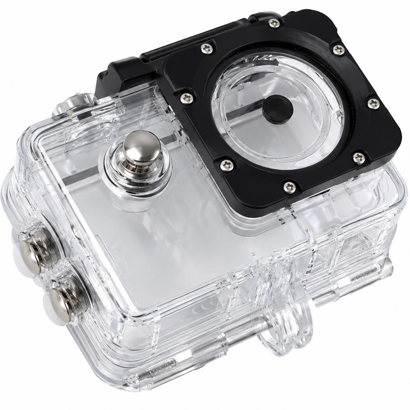 Custodia impermeabile per action camera MaxTo Action Cam 5K, trasparente