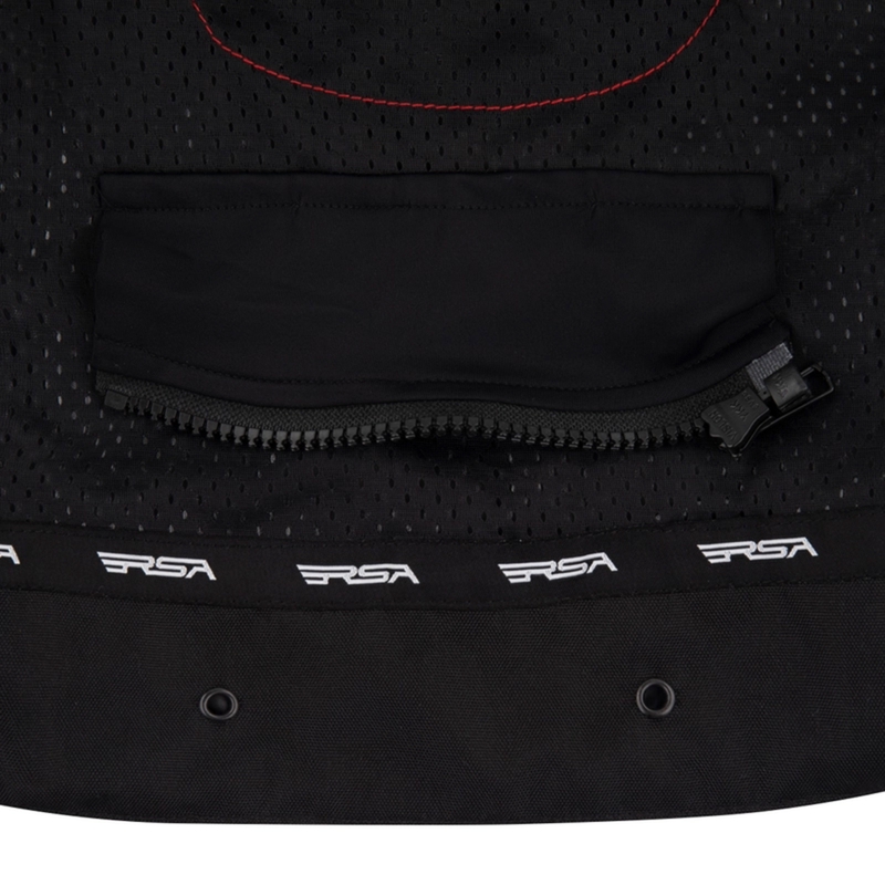 Giacca da motociclista da donna RSA Wasp bianco-nero-rosa