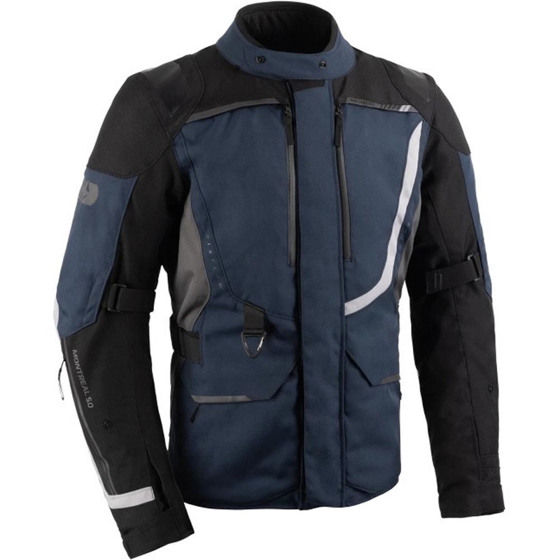 Giacca da motociclista Oxford Montreal 5.0 blu-nero-grigio