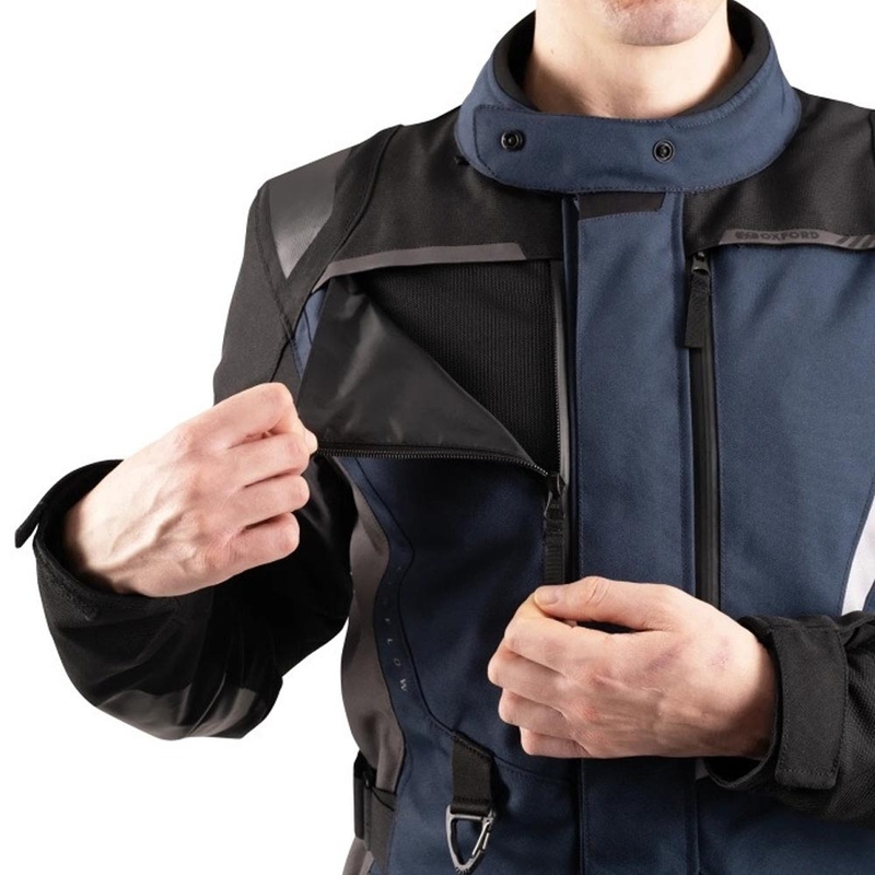 Giacca da motociclista Oxford Montreal 5.0 blu-nero-grigio