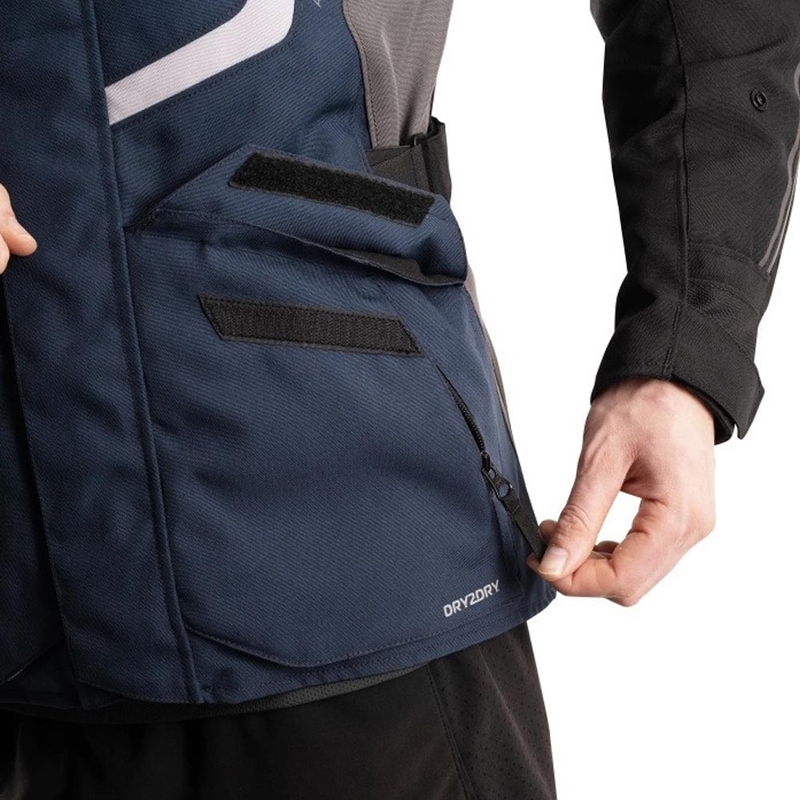 Giacca da motociclista Oxford Montreal 5.0 blu-nero-grigio