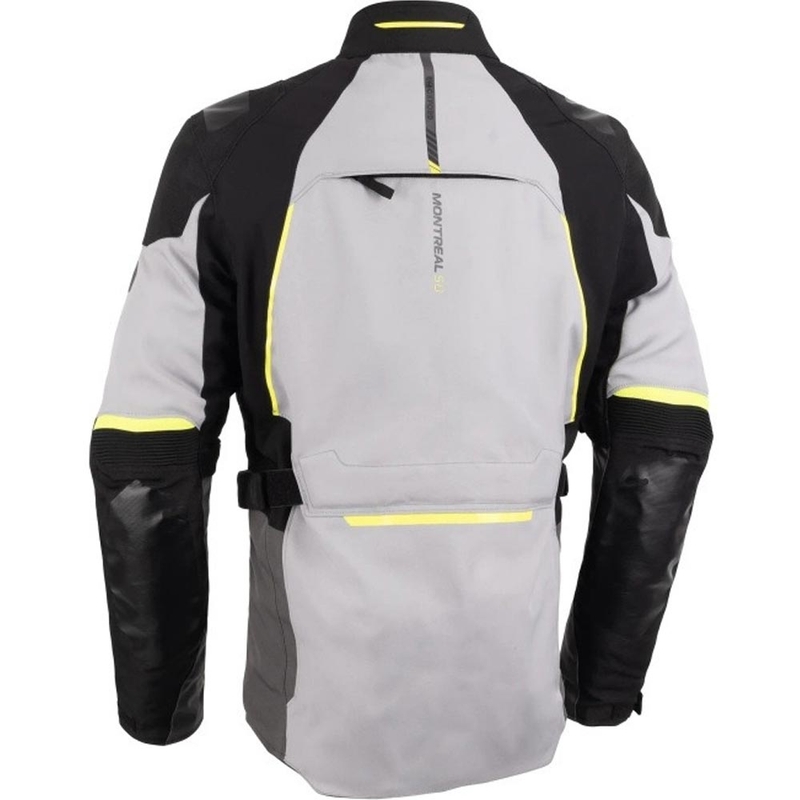 Giacca da motociclista Oxford Montreal 5.0 grigio-nero-giallo