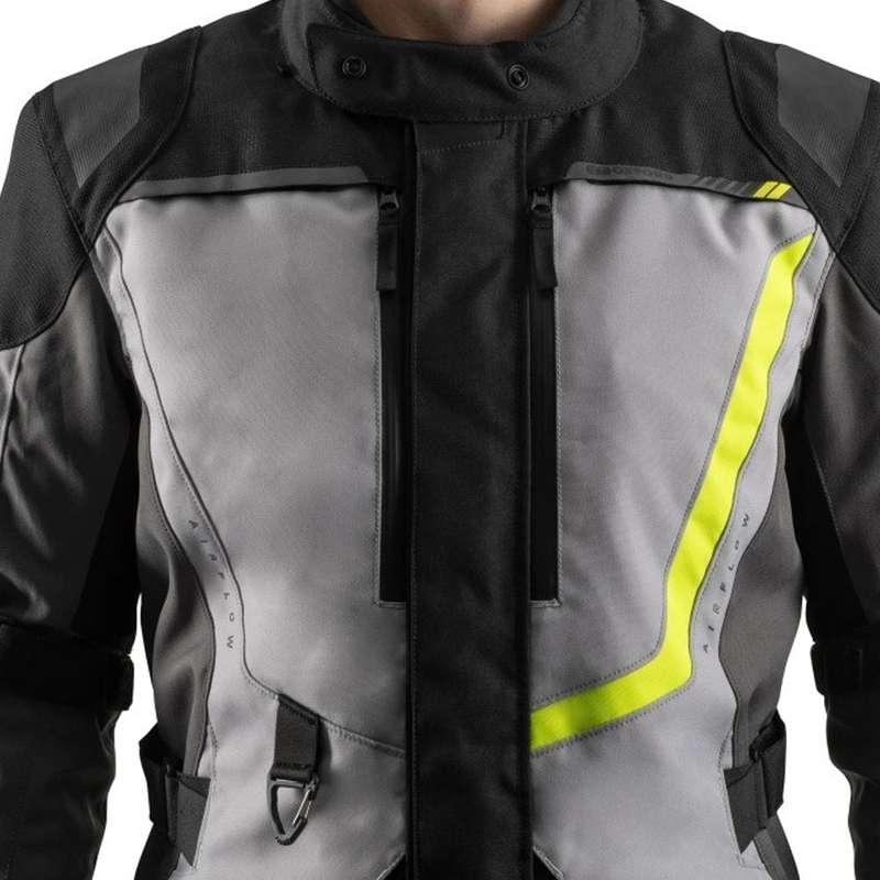 Giacca da motociclista Oxford Montreal 5.0 grigio-nero-giallo