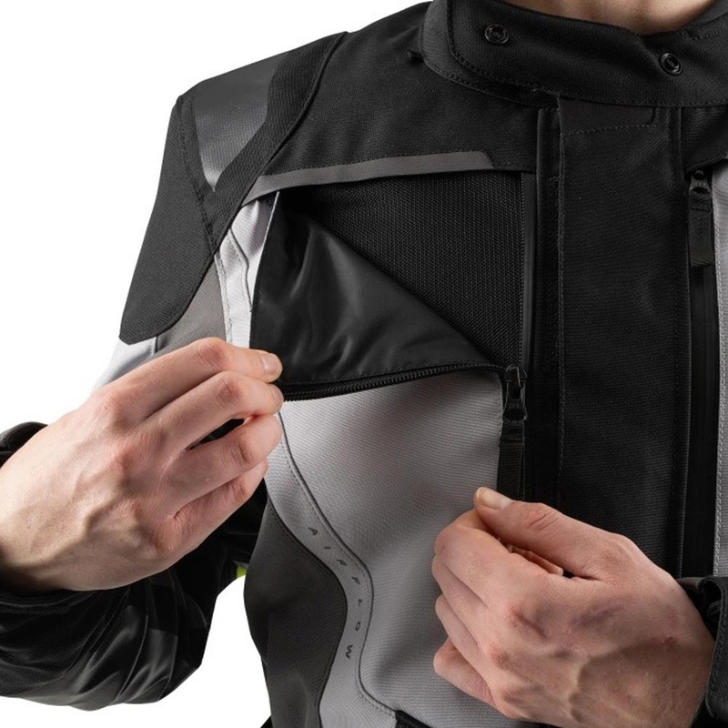 Giacca da motociclista Oxford Montreal 5.0 grigio-nero-giallo