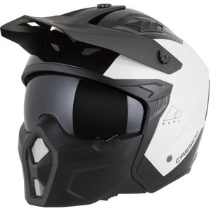 Casco modulare da moto Cassida Cross Country Dual bianco-nero