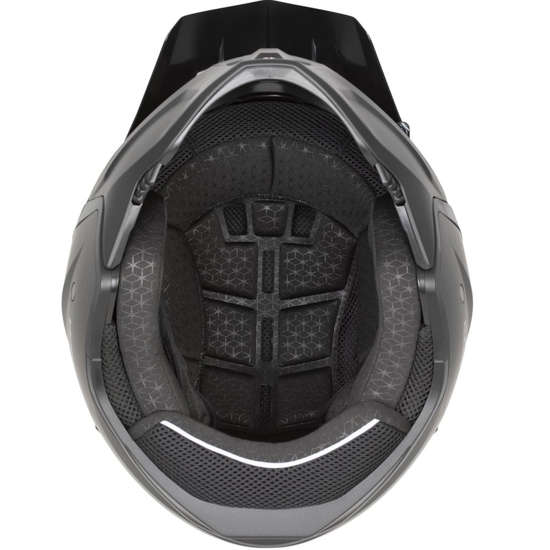 Casco modulare da moto Cassida Cross Country Dual bianco-nero