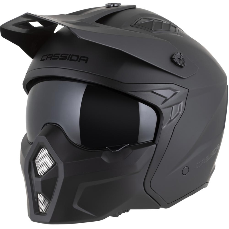 Casco modulare da moto Cassida Cross Country Dual nero opaco